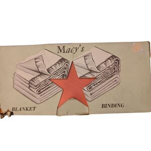 60s Vintage Macy's Satin Blanket Binding NIP‎ MCM